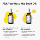 100% Organic Cold-Pressed Rose Hip Seed Oil